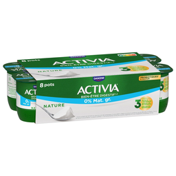 ACTIVIA Yaourts nature 0% MG bifidus