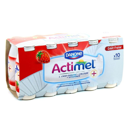ACTIMEL 'Aromatisé Saveur Fraise 10x100 g