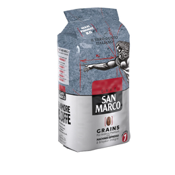 SAN MARCO Café en Grains Pur Arabica Premium Intensité 7 Compatibles Espresso SAN MARCO