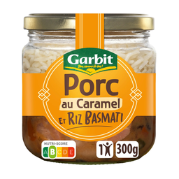 GARBIT Porc au caramel riz basmati 1 personne 300g