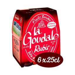 LA GOUDALE Bière rubis de haute fermentation fruits rouges 25 cl