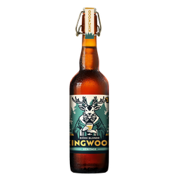 KINGWOOD Cerveza rubia Héritage La 10° 0.75 L