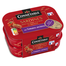 CONNETABLE Sardines aux tomates séchées - - 2x115g
