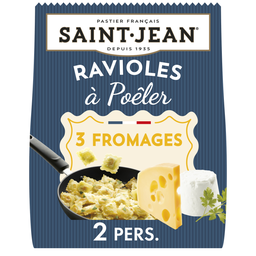 SAINT JEAN Ravioles para saltear a los 3 quesos y perejil de la Drôme 310 g