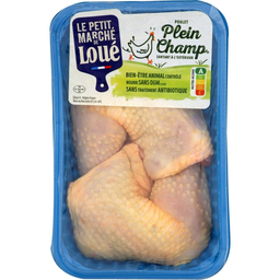 LOUE Coxas de Frango Amarelo x2 500 g