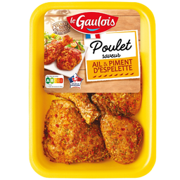 LE GAULOIS Muslo de pollo al ajo y pimiento de Espelette 550 g