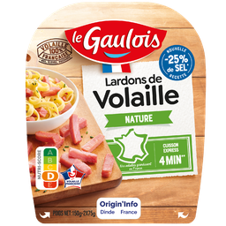 LE GAULOIS Tiras de tocino de ave natural 150 g