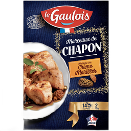 LE GAULOIS Trozos de capón marinados en crema y morillas 250 g