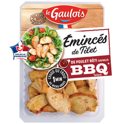 LE GAULOIS Émincés de filet de poulet rôti barbecue 180 g