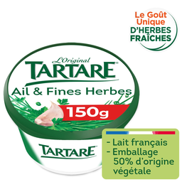 TARTARE Fromage à Tartiner Ail & Fines Herbes