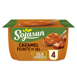 SOJASUN Dessert végétal soja caramel pointe de sel