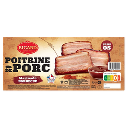 BIGARD Barriga de porco sem osso sabor barbecue 600 g