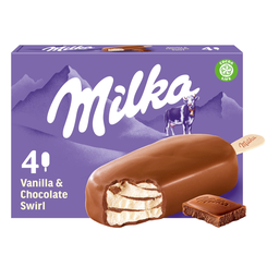 MILKA Helados en Palo Vainilla Chocolate 260 g