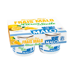 MALO Fromage Frais 40% MG Citron de Sicile