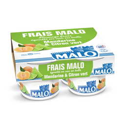 MALO Fromage Frais à la Mandarine et Citron Vert