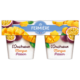 LA FERMIERE Yaourt à la mangue et à la passion 2x150g