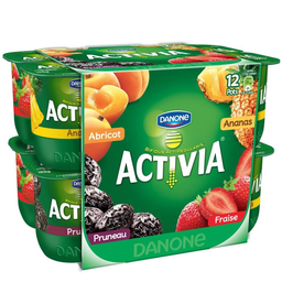 ACTIVIA Fruit Yogurt Assorted 12 x 125 g