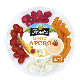FLORETTE Plateau Apero Crudités Sauce Cocktail 400 g