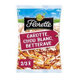 FLORETTE Mezcla de crudités zanahoria col blanca remolacha 180 g
