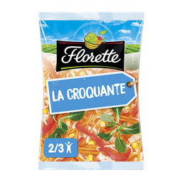 FLORETTE La Croquante Zanahoria, Col blanca, Maíz, Canónigos 180 g