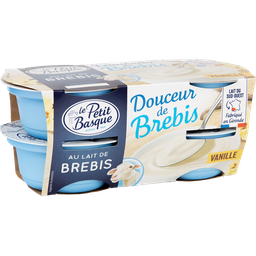 LE PETIT BASQUE Sobremesa de leite de ovelha baunilha 4x100g