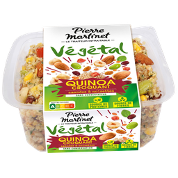 PIERRE MARTINET Salade Végétale Quinoa croquant amandes noisettes PIERRE MARTINET