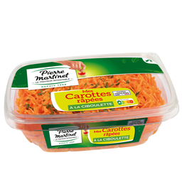 PIERRE MARTINET Salades crudités carottes râpées ciboulette PIERRE MARTINET