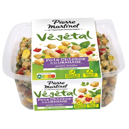 PIERRE MARTINET Salade Végétale pois chiches la libanaise 250 g