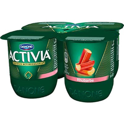 ACTIVIA Bifidus Yogurt Rhubarb 4 x 125 g