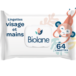 BIOLANE Lingettes bébé Nettoyantes Mains et Visage