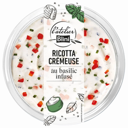 ATELIER BLINI Tartinable Ricotta Crémeuse au Basilic ATELIER BLINI