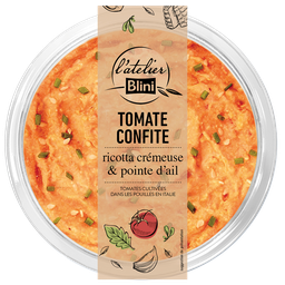 ATELIER BLINI Tartinable Tomate Confite Ricotta et Ail ATELIER BLINI
