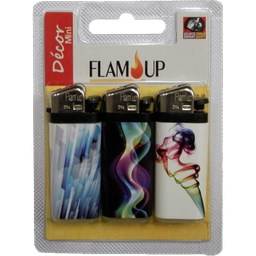FLAM'UP Encendedores de piedra curve mini decor x3
