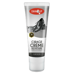 DIAM UP Tube de cirage en crème instantanée cuir noir 75ml