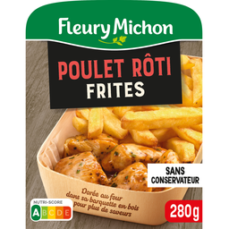 FLEURY MICHON Roasted chicken and fries ready meal 280 g