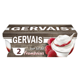 GERVAIS Yogur estilo griego con frambuesa 2 potes de 115 g