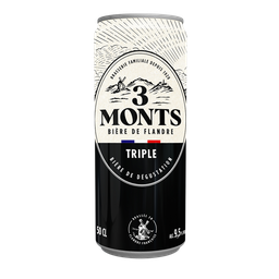 3 MONTS Bière blonde triple de Flandre 9.5% 50 cl