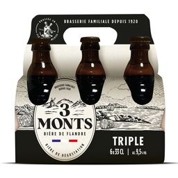 3 MONTS Bière blonde triple grande réserve 9,5° 6x33 cl