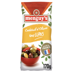 MENGUY'S Olives Vertes Dénoyautées aux Lupins