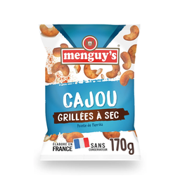 MENGUY'S Noix de cajou grillées à sec pointe de paprika