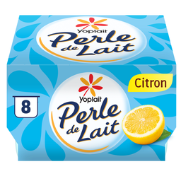 PERLE DE LAIT Spécialité Laitière Citron PERLE DE LAIT