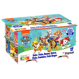 YOPLAIT PAT'PATROUILLE Petits suisses aromatisés aux fruits 24x50g