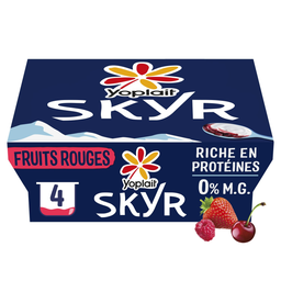 YOPLAIT Skyr Protéiné Fruits Rouges 0% MG