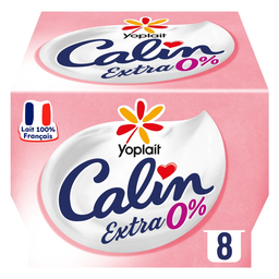 CALIN Yoplait Fromage blanc nature extra doux 0%mg les 100 g
