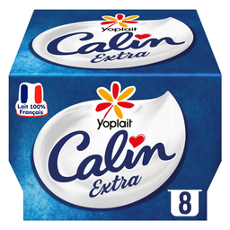 CALIN Yoplait Fromage blanc nature extra doux 3,2%mg les 100 g