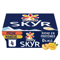 YOPLAIT Skyr Protéiné Mangue Pêche