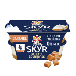 YOPLAIT Skyr sur lit de Caramel 0% MG