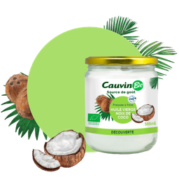 CAUVIN Huile vierge de noix de coco Bio