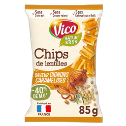 VICO Chips de lentejas cebolla caramelizada Natur'& bon 85 g