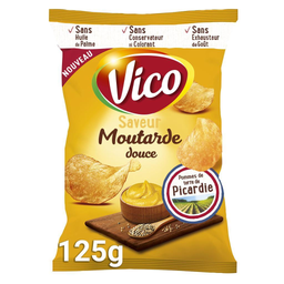 VICO Chips classique moutarde douce 125 g